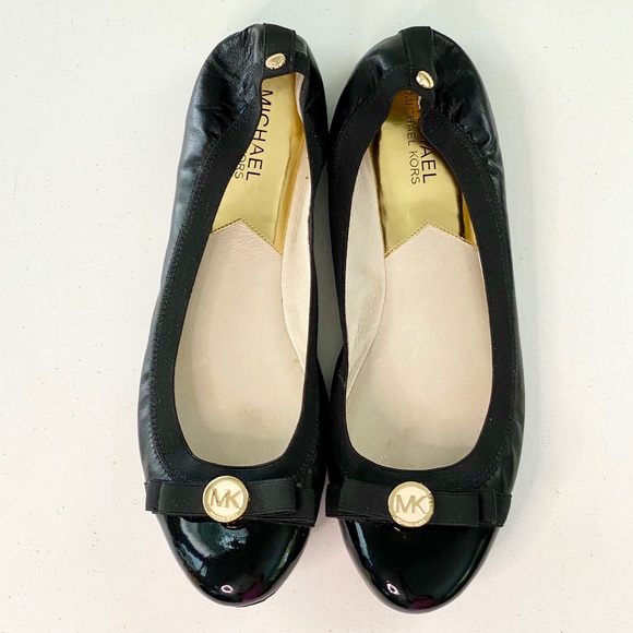 Michael Kors Patent Leather Ballet Shoes - Picture 1 of 5